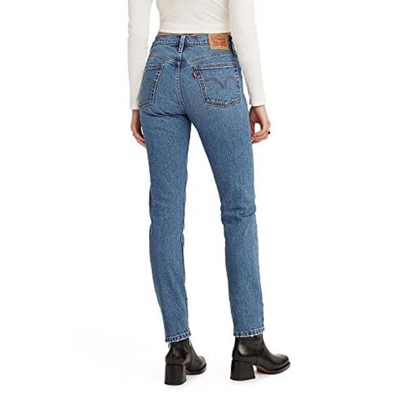 Levi's 501 Skinny Women's High Rise Straight Leg Jeans - Picture 3 of 7